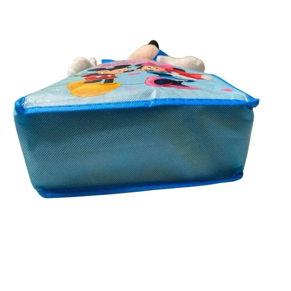 Disney Mickey Mouse Valentine Gift Set Plush Tote Bag Candy Hearts Blue Nwt